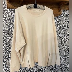 Universal Standard Riley Raglan Sweatshirt Soft White